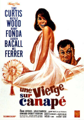 une vierge sur canape affiche