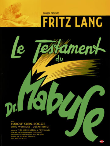 Le Testament du Dr Mabuse affiche